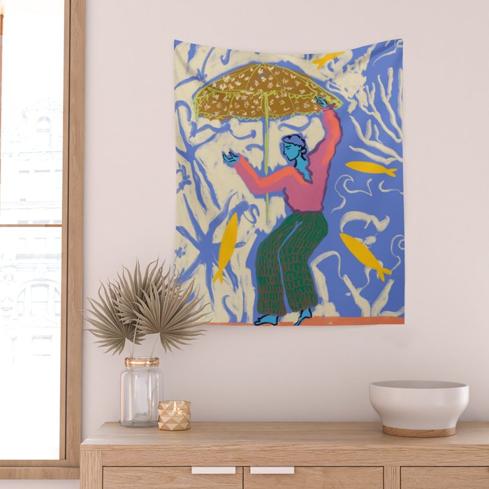 SEA DANCER Wall Tapestry Gallery Image 2