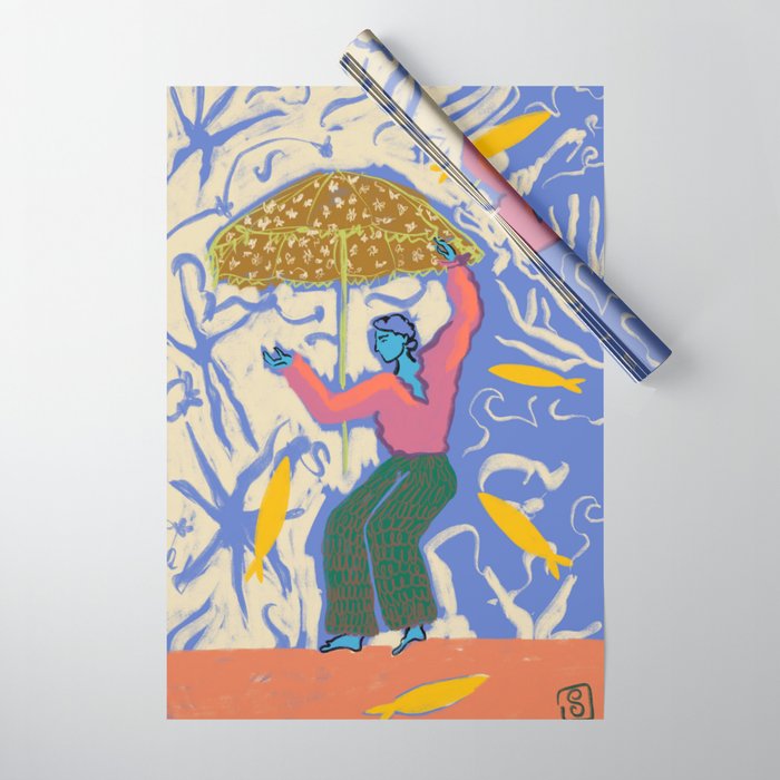 SEA DANCER Wrapping Paper Gallery Image 1