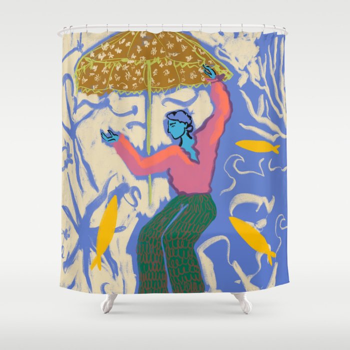 SEA DANCER Shower Curtain Gallery Image 1