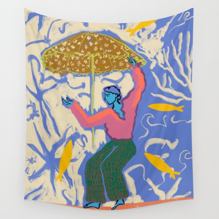 SEA DANCER Wall Tapestry Gallery Image 4