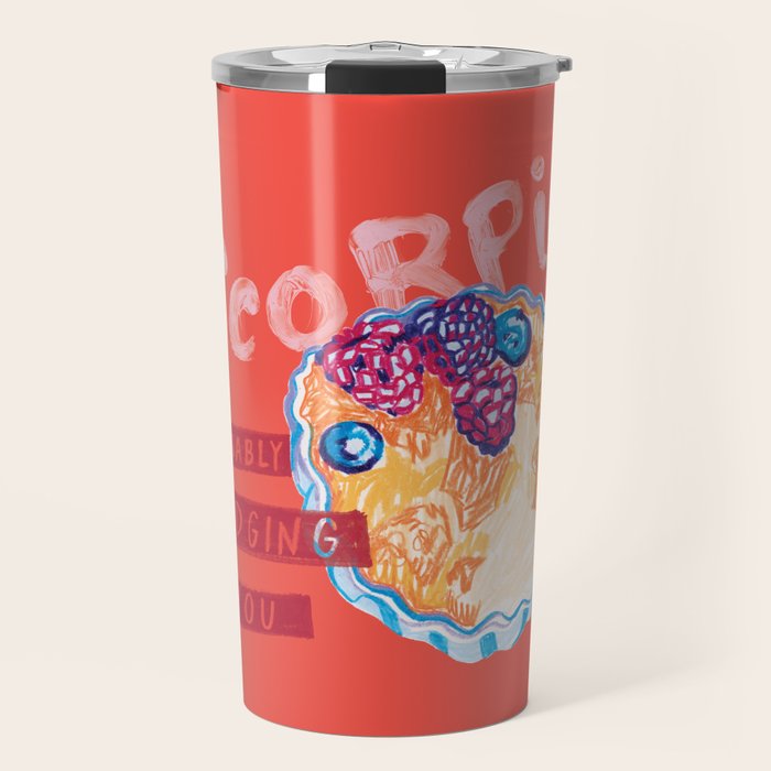 Scorpio Mood in Tomato Red | Zodiac Series Travel Mug Gallery Image 1