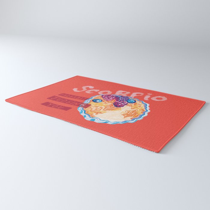 Scorpio Mood in Tomato Red | Zodiac Series Rug Gallery Image 3