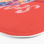 Scorpio Mood in Tomato Red | Zodiac Series Bath Mat Gallery Image 3