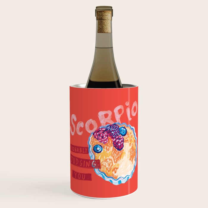 Scorpio Mood in Tomato Red | Zodiac Series Wine Chiller Gallery Image 1