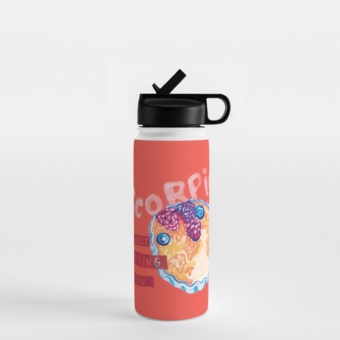 Scorpio Mood in Tomato Red | Zodiac Series Water Bottle Gallery Image 1