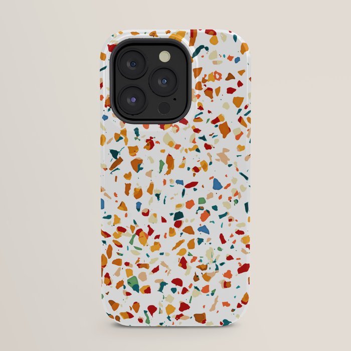 Tan Terrazzo | Eclectic Quirky Confetti Painting | Celebration Colorful Boho Happy Party Graphic  iPhone Case Gallery Image 29