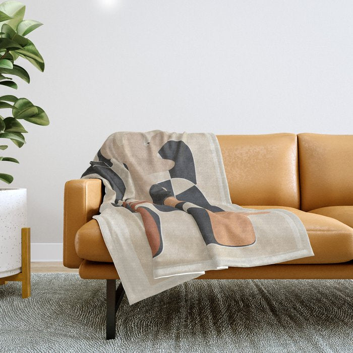 Organic Rhythms 9 Throw Blanket Gallery Image 1