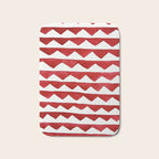 Red Triangle Lines Bath Mat Gallery Image 1