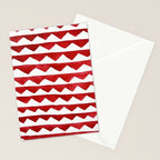 Red Triangle Lines Stationery Card Gallery Image 2