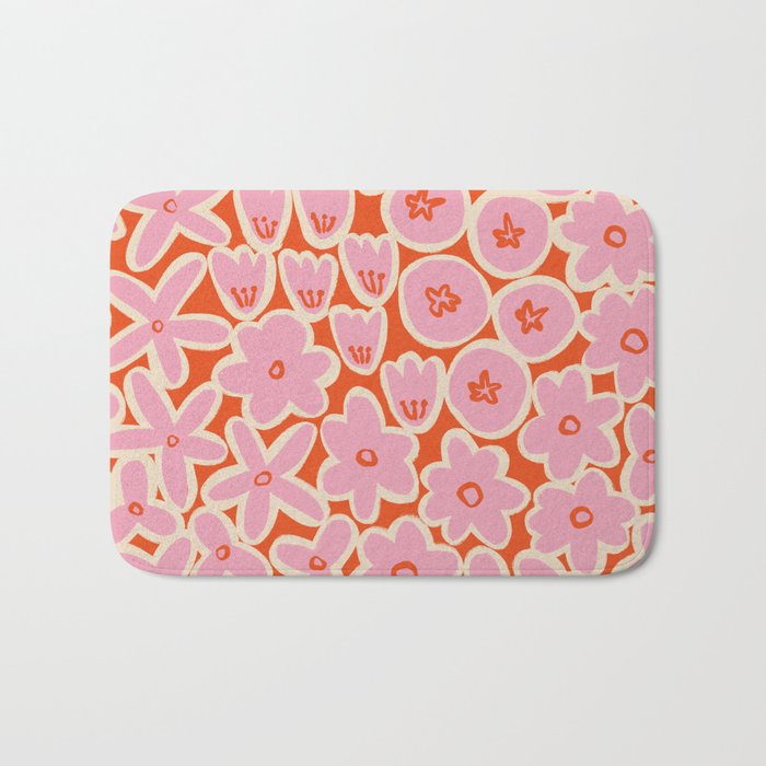 Vibrant Summer Pattern #2 Bath Mat Gallery Image 1