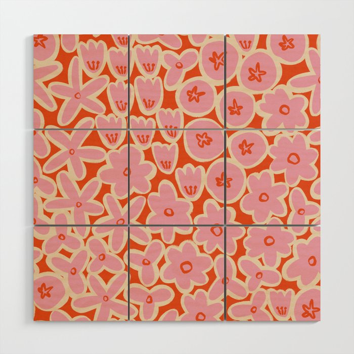 Vibrant Summer Pattern #2 Wood Wall Art Gallery Image 1