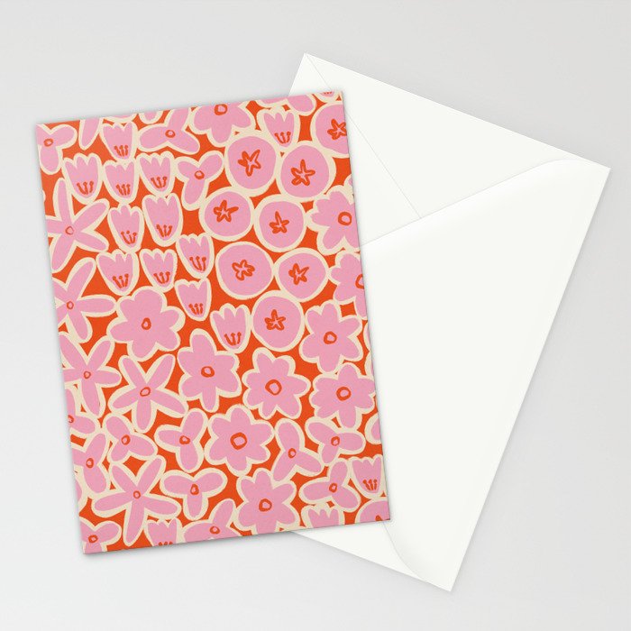 Vibrant Summer Pattern #2 Stationery Card Gallery Image 2