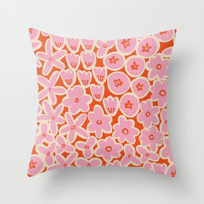 Vibrant Summer Pattern #2 Throw Pillow Gallery Image 6