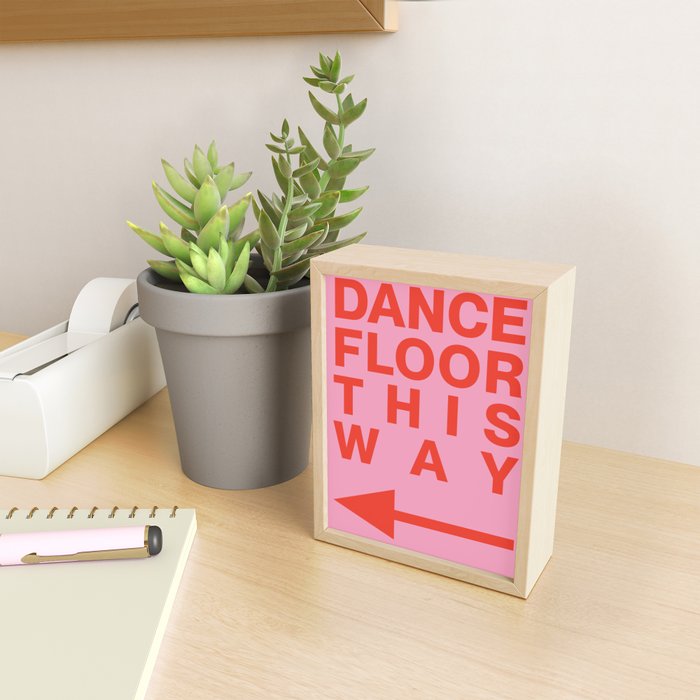 DANCE FLOOR THIS WAY Mini Art Print Gallery Image 2