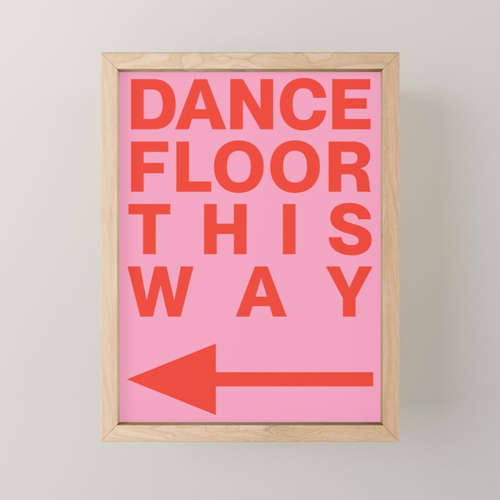 DANCE FLOOR THIS WAY Mini Art Print Gallery Image 1