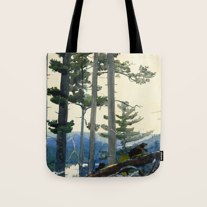 Winslow Homer - Old Settlers,1892 Tote Bag Gallery Image 1