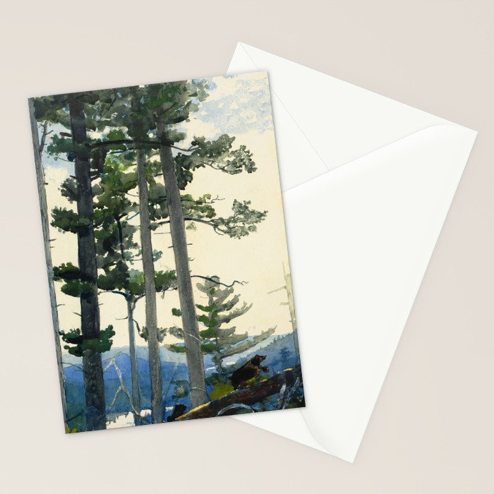 Winslow Homer - Old Settlers,1892 Stationery Card Gallery Image 2