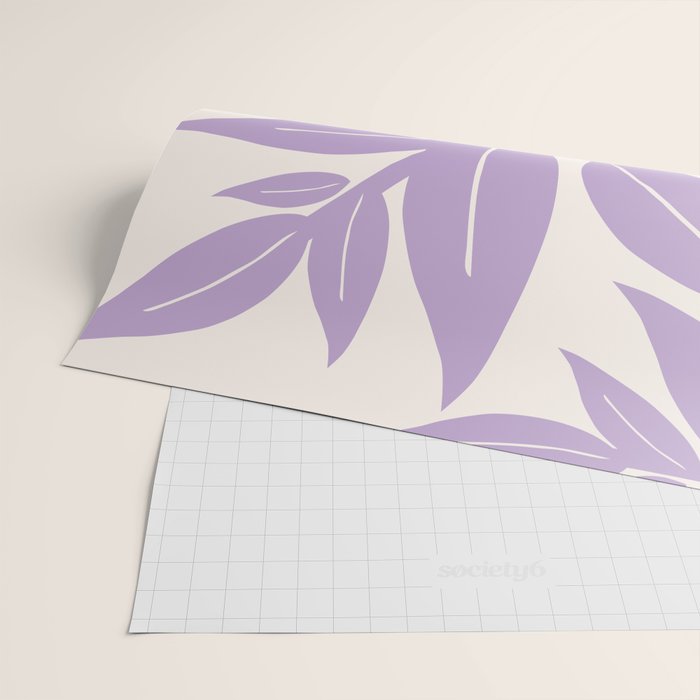 Purple Leaves Botanical Wrapping Paper Gallery Image 2