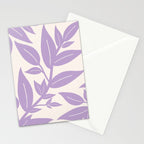 Purple Leaves Botanical Stationery Card Gallery Image 2