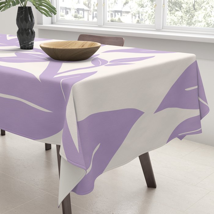Purple Leaves Botanical Tablecloth Gallery Image 3