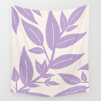 Purple Leaves Botanical Wall Tapestry Gallery Image 4
