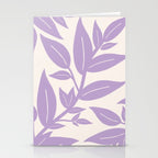 Purple Leaves Botanical Stationery Card Gallery Image 2