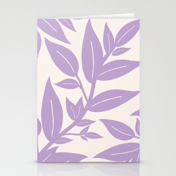 Purple Leaves Botanical Stationery Card Gallery Image 2
