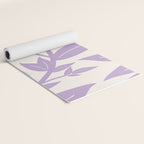 Purple Leaves Botanical Yoga Mat Gallery Image 2