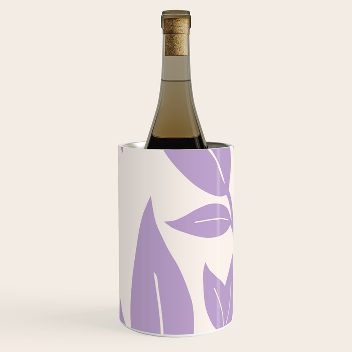 Purple Leaves Botanical Wine Chiller Gallery Image 2