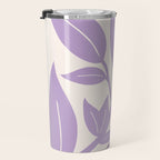 Purple Leaves Botanical Travel Mug Gallery Image 3