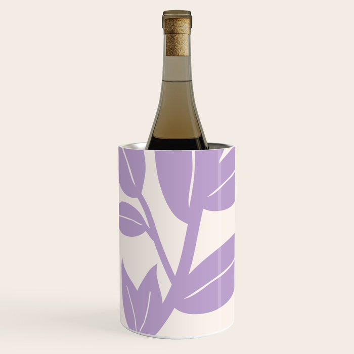 Purple Leaves Botanical Wine Chiller Gallery Image 1