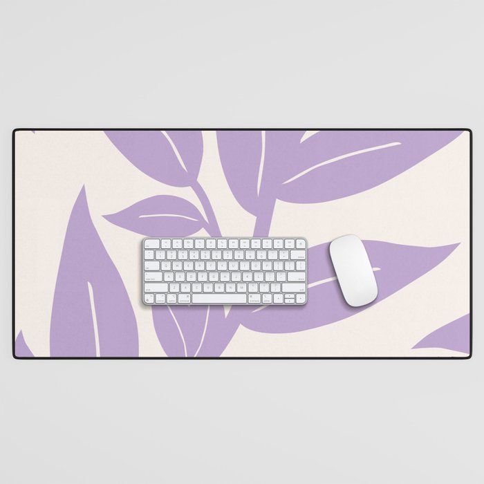 Purple Leaves Botanical Desk Mat Gallery Image 1