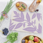 Purple Leaves Botanical Cutting Board Gallery Image 2