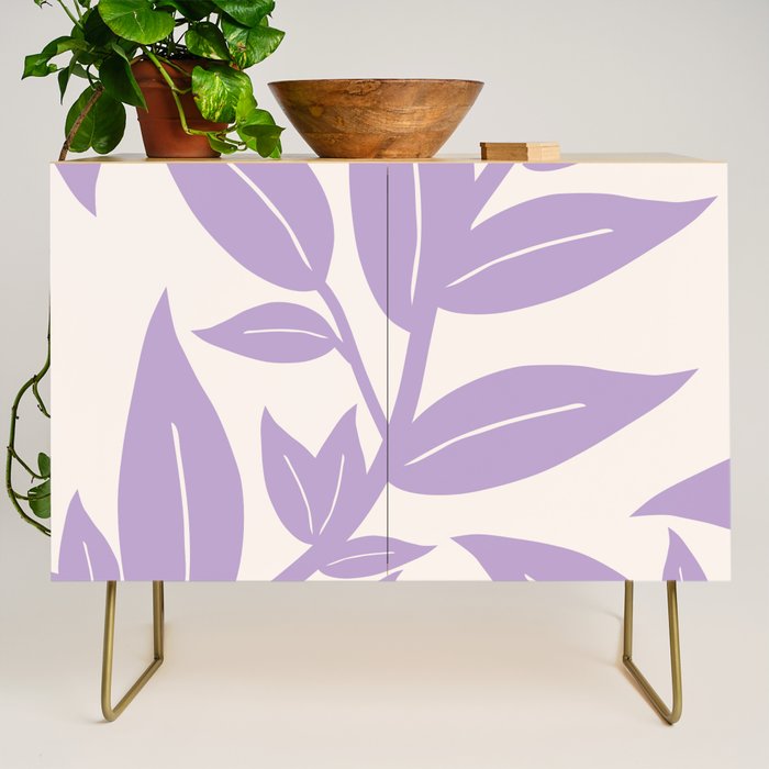Purple Leaves Botanical Credenza Gallery Image 1