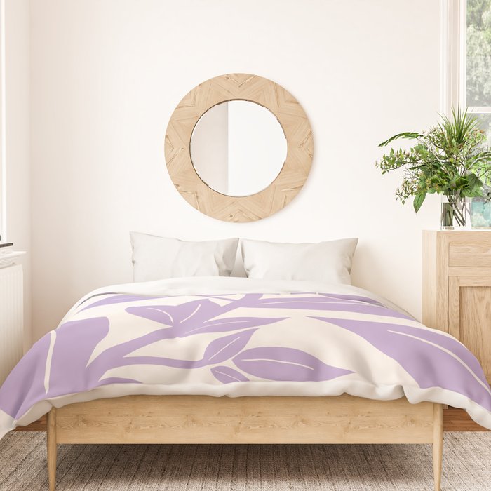 Purple Leaves Botanical Duvet Cover Gallery Image 3