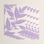 Purple Leaves Botanical Wrapping Paper Gallery Image 3
