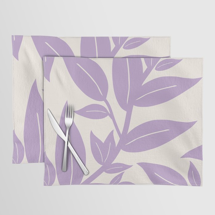 Purple Leaves Botanical Placemat Gallery Image 1