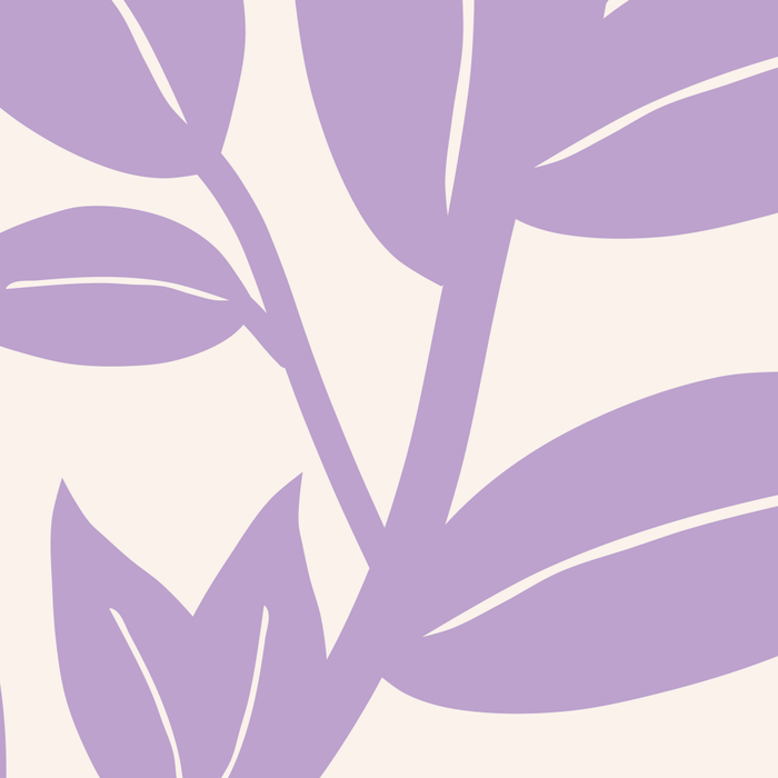 Purple Leaves Botanical Coffee Mug Gallery Image 2