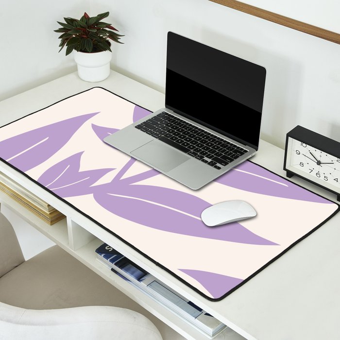 Purple Leaves Botanical Desk Mat Gallery Image 2