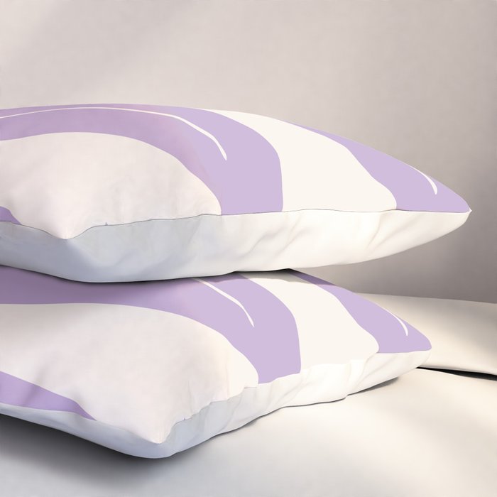 Purple Leaves Botanical Pillow Sham Gallery Image 3