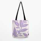 Purple Leaves Botanical Tote Bag Gallery Image 2
