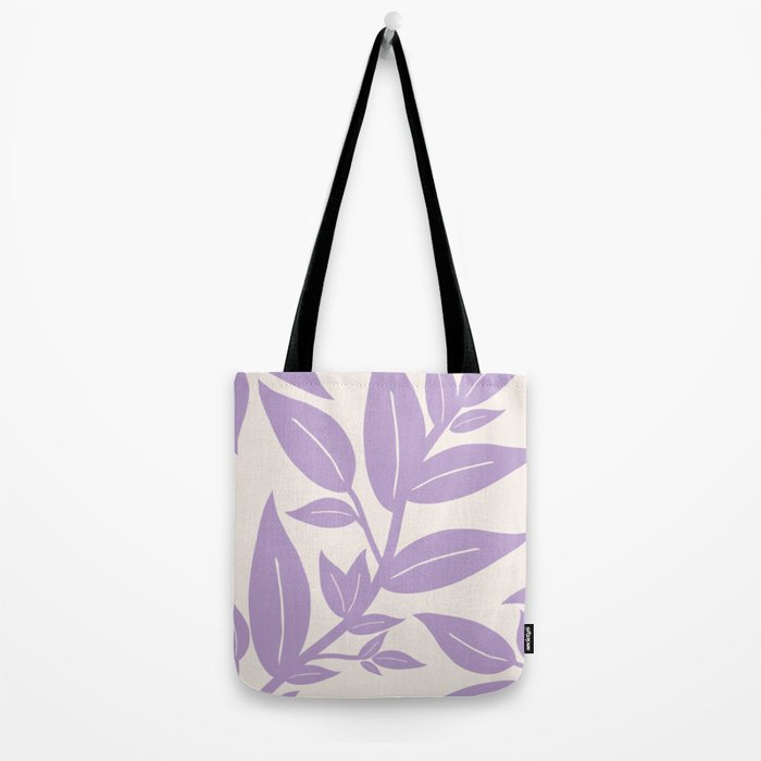 Purple Leaves Botanical Tote Bag Gallery Image 2