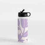 Purple Leaves Botanical Water Bottle Gallery Image 1