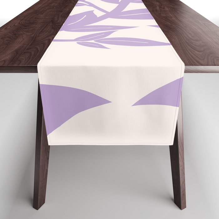 Purple Leaves Botanical Table Runner Gallery Image 1