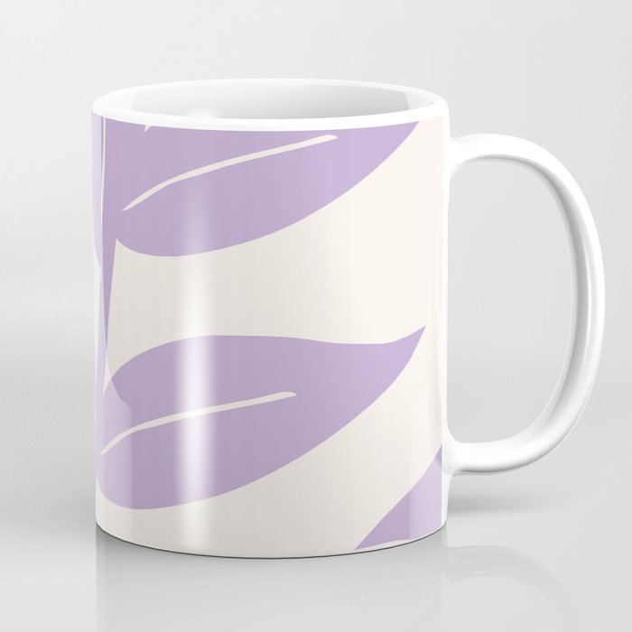 Purple Leaves Botanical Coffee Mug Gallery Image 1