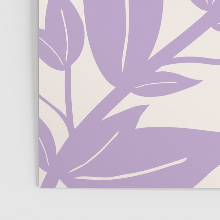 Purple Leaves Botanical Poster Gallery Image 3