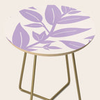 Purple Leaves Botanical Side Table Gallery Image 2