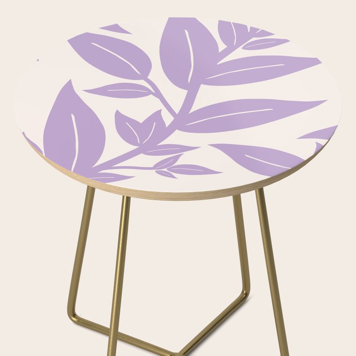 Purple Leaves Botanical Side Table Gallery Image 2