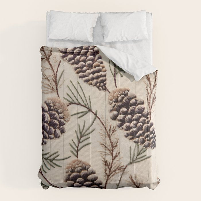 Rustic Christmas Pinecones Comforter Gallery Image 6