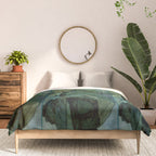 Alphonse Mucha "The Moon and the Stars Series: The Moon" Comforter Gallery Image 3